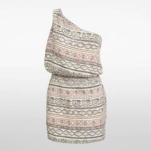 BCBGeneration‎ One-Shoulder Gray Mini Dress  Size 10